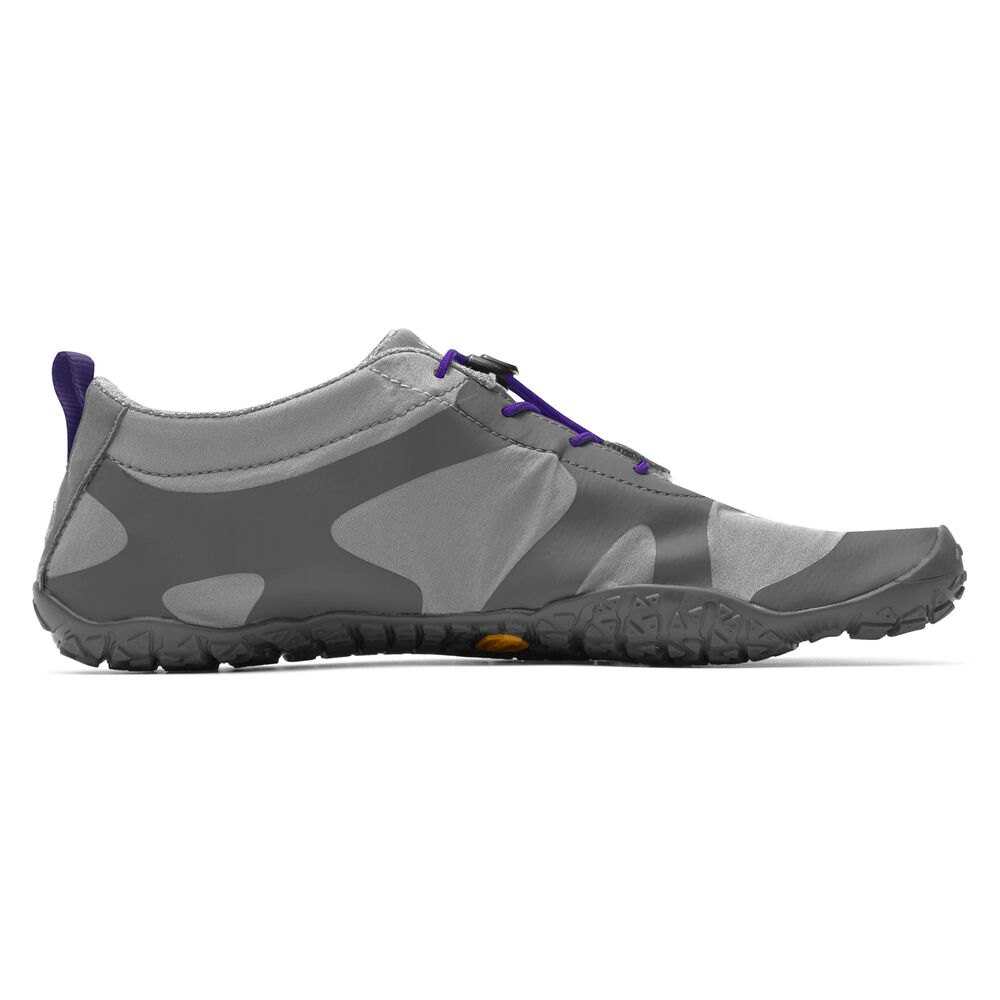 Vibram Five Fingers Womens Trail Shoes - Grey/Purple - V-Alpha - 50379-HRMN